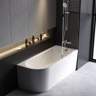 Ванна акриловая Am.Pm X-Joy W94A-170R70W-ARP 170x70 см правосторонняя с каркасом и панелью белый